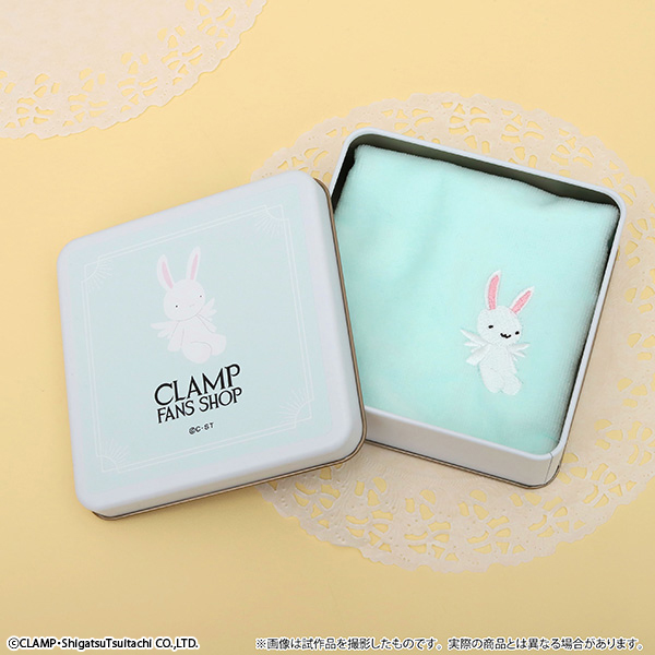 Wish 缶入りタオル／うしゃぎさん